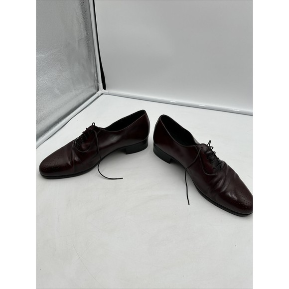 Daniele Ferradini Burgundy Classic Men\'s Brogue Leather Dress Shoes Size 8.5 main image 11